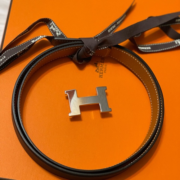 Hermes 24mm belt in black/gold - Picture 11 of 13
